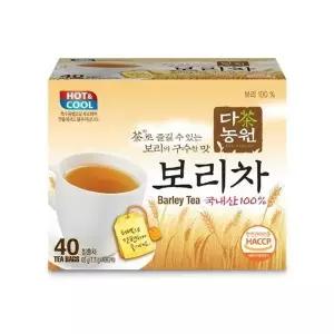 보리차 40T 1.5g 티백 침출차 다농원 1팩 (WF2D5CC)
