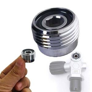 스쿠버 탱크 밸브 어댑터 나사 황동 교체용 DIN 다이빙 요크 컨버터