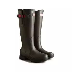 HUNTER WOMEN 오리지날 발모랄 사이드 어드저스터블 톨 레인부츠 - 다크슬레이트 WFT2201RNPDSC 176147