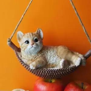 해먹 VLO852A8 고양이 미니어처 장식품 벽 카페 인테리어 소품