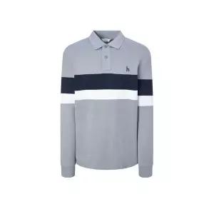 TAG가 179,000원 헤지스 남성 그레이 컬러배색 면 긴팔카라티셔츠 WHTS4D533G2 378971