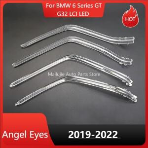 BMW 호환 6 시리즈 GT G32 LCI LED - 주간 주행등 라이트 가이드 튜브 엔젤 아이 스트립용 자동차