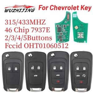 WZJ OHT01060512 리모컨 자동차 키 2/3/4/5버튼 315MHz/433M 호환Hz ID46 쉐보레 호환 크루즈 카마로 말리