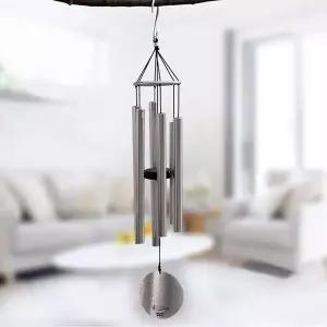 윈드차임 TEL307J4 멜로디 파이프 풍경 현관 장식 도어벨 실버