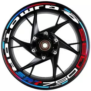 호환   휠 허브 휠 림 스티커 Qjmotor Qj750-77a에 대 한 반사 스티커