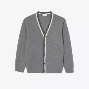 라코스테 남성 [2컬러 택1] 브이넥 방모 가디건 남자 V넥 카디건 AH660E-55N_2