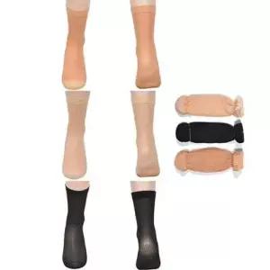 사계절 3컬러 무지 고탄력 지압 발목스타킹 10켤레세 WBC291B