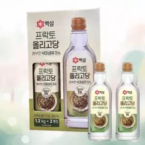 CJ 백설 프락토 올리고당 1.2kg+1.2kg