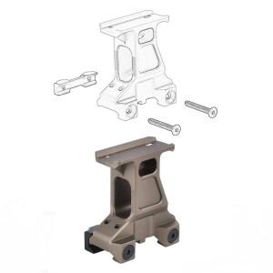 라이플 AR15 M4 서바이벌 유니티 패스트 마운트 메탈 레드 닷 사이트 스코프 키트(높이 조절 베이스 포함)