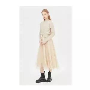 [하프클럽/시슬리]베스트 세트 니트 롱 원피스 SAKO01411