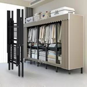 조립식옷장 철제 앵글 원룸옷장 스탠드 선반 자취방 행거 방진형