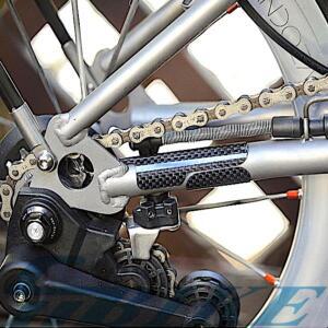 Brompton 접이식 자전거 카본 스타일 체인 스테이 가드 후면 삼각형 프레임 보호대 스티커 액세서리 용