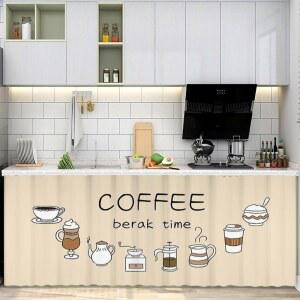 주방커튼 레일 붙이는 가림막 커텐 가리개 하부장 도어 캐비닛 싱크대 커버 가림천