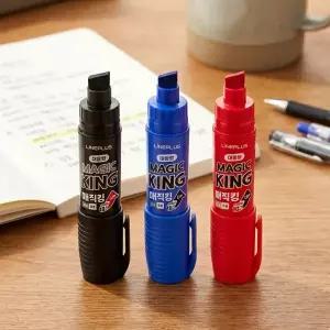 점보 유성 매직 매직킹 10mm 1다스 블루 블랙 레드