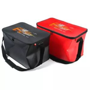 낚시 접이식 하드형 밑밥통 미끼통 물고기통 (블랙) 크릴가방 배스