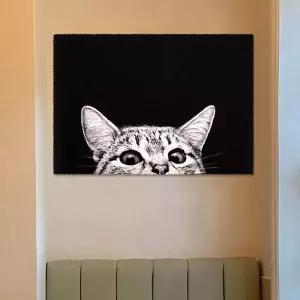 올려다보는고양이빈티지포스터 NRT383X5 귀여운 고양이그림액자