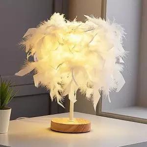 깃털 XFH512B6 무드등 화이트 우드받침 침실스탠드 미니스탠드