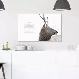 ( GSE571P7 출고옵션 - 35X35cm ) 자연 감성 캔버스액자 사슴의