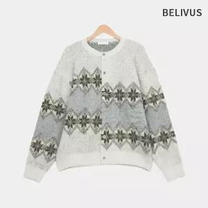 빌리버스 남자 겨울 노르딕 니트 가디건 BCON019