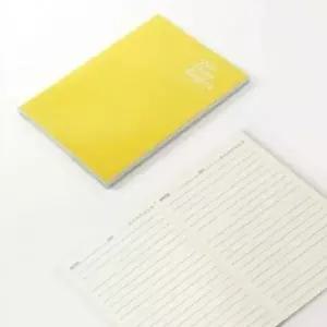 비긴스토리 투명 커버 유선 노트 A5 옐로우 유선공책 유선노트