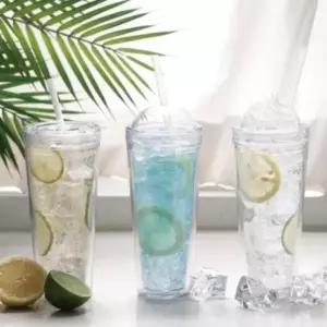 휴대용 슬림 아이스 플랫 돔 크림 텀블러 500ml