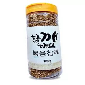 명식품본사 볶음참깨 소포장 용기 볶은 100g, 5개