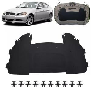 BMW 호환 3 시리즈 E90 E91 E92 E93 323i 용 프론트 후드 엔진 단열 패드 보닛 패널 방음 매트 51487059260