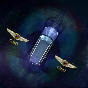 제네시스G80 황금날개 오각방패 도어라이트 도어빔 도어등 카센터 자가정비 로고등