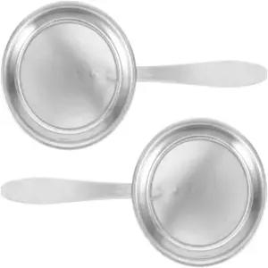 ROPOIR 2Pcs 스테인리스 스틸 캔들 스너퍼 소화기 오일 램프용 손잡이 포함 다기능 윅 휴대용 화재 안전