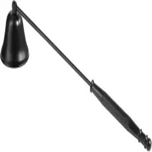 긴 손잡이가 달린 키레쿠 캔들 스너퍼 소화기 연마된 스테인리스 심지 불꽃 불꽃을 안전하게 꺼주는 블랙