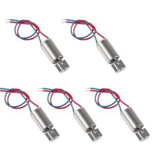 5pcs DC 소형 마이크로 진동 코어리스 모터 1.5V 3V 12000RPM 6x10/12/14mm 전기 2 전선