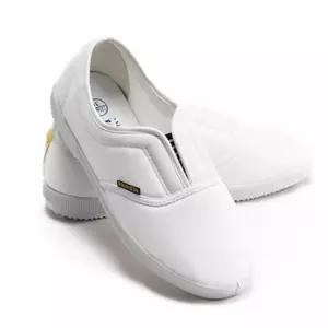 V자형 흰색 단화 학생 학교 실내화 병원 슬리퍼 간호사 레자 신발