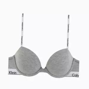[Calvin Klein]UNDERWEAR CK 여성 모던 코튼 데미 브라 QF7936 GREY 698143