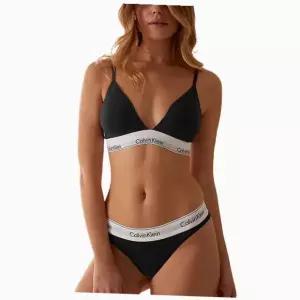 [Calvin Klein]UNDERWEAR 캘빈클라인 CK 언더웨어 코튼 여성 트라이앵글 브라렛 스포츠 브라탑 QF5650E-...