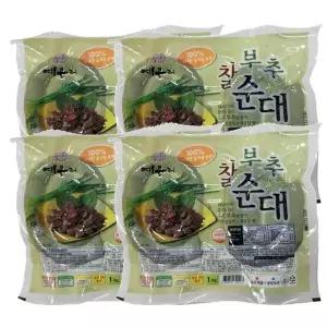 코스트코 예우리 부추 찰순대 1kg 4개 캠핑 안주 집들이 혼술 야식 집들이 손님상