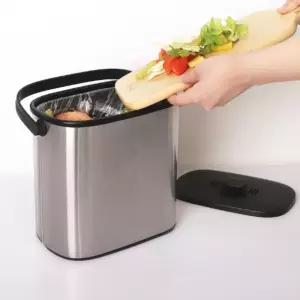 음식물쓰레기통 스텐 304 냄새차단 주방 씽크대 5L