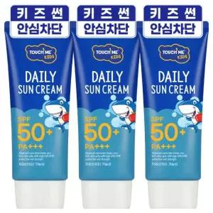 포멀비 터치미 키즈 데일리 선크림 유아 어린이 저자극 썬크림 SPF50+PA+++ 60ml 3개