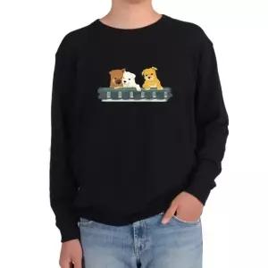 기모맨투맨 강아지 친구들 한옥지붕 dog그림 다양한색상 전사이즈 (WFKIX2I)