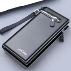 남성 가죽 핸드폰 카드 명함 장지갑 얇은 롱지갑 (WFKIQA5)