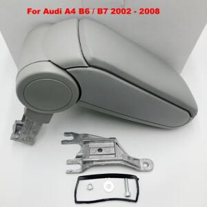 아우디 A4 B6 / B7 자동차용으로 제작된 새로운 블랙 그레이 베이지 팔걸이 팔걸이 센터 콘솔