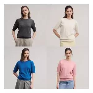 리베레츠여성라운드넥울반팔니트4종세트 717017