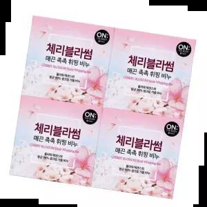 세안비누 온더바디 체리블라썸 매끈 촉촉 휘핑 비누 4입