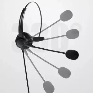 유선 마이크 헤드셋 강의 온라인 일체형 콜센터 헤드셋 사무용 이어폰 단방향 인터넷 보이스 고음질 강의용