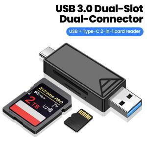 4-in-1 다기능 USB TYPE-C 카드 리더 외장 스토리지 블랙 스트레치 3.0 미니 SD TF 아이폰 15 16 17용
