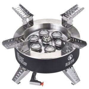 미니강염버너 7구 야외 취사용 프라이팬 튜브형 용광로 스토브 캠핑 캠핑버너 커넥터