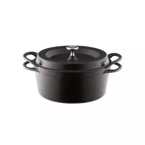 버미큘라 4인용 주물 22cm 무쇠냄비 블랙 매트 오븐팟1