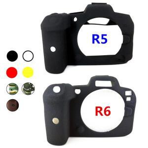 고무 실리콘 케이스 바디 커버 프로텍터 프레임 스킨, 캐논 호환호환 EOS R5 R6 II Mark 미러리스 카메라용