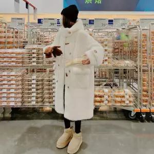 겨울 퍼 코트 페이크 여자 롱코트 롱후드 에코퍼 인조밍크