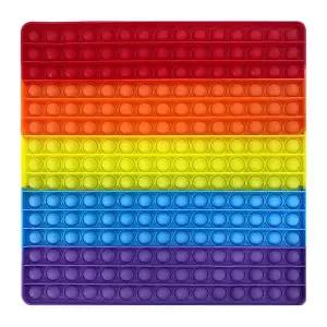 푸쉬팝 팝잇 실리콘 12x12 사각형 피젯토이 B2086-O