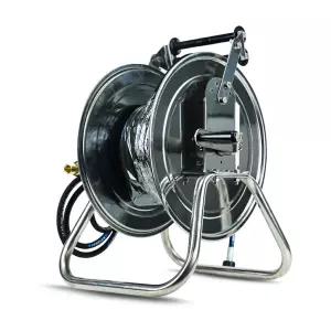 코모스 스틸형 고압호스 30m + 스테인레스 호스릴 롤세트